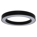 Plafón de techo LED/80W/230V 3000/4000/6500K Ø 80 cm negro
